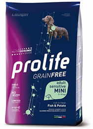 Prolife GRIN Free Adult Sensitive Hundefutter Mini Fisch und Kartoffeln Getreidefrei 7 kg – Bild 1 von 2