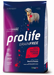 prolife Hundefutter Sensitive Rind mit Kartoffeln Getreidefrei Adult Mittel/Groß 2 x 10 kg - 2 x 10 kg – Bild 1 von 3