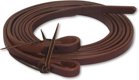 ProLine Westernzügel Old World Harness Reins Split Reins aus Leder für Pferde in Schwarz oder Braun – Bild 1 von 3