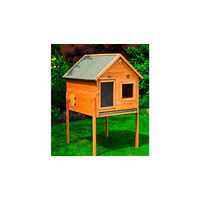Produktbild von Promadino Kleintiervilla Maxi aus Holz in Braun