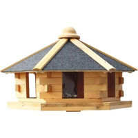 Produktbild von Promadino Vogelhaus Fehmarn aus Holz in Braun mit integriertem Futtersilo
