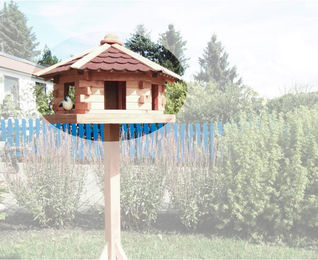 Produktbild von Promadino Vogelhaus Knusperhäuschen aus Holz in Braun