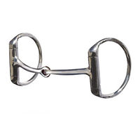 Produktbild von ProMaster Offset D-Ring Premium Snaffle Gebiss aus Edelstahl Silber 15,3 cm