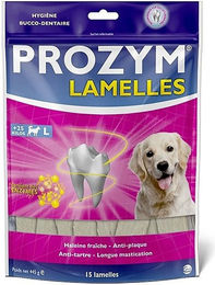 Produktbild von Prozym Canin Zahnpflege-Snack Lamellen mit Rind für große Hunde 2 x 15 Stück - 2 x 15 Stk.