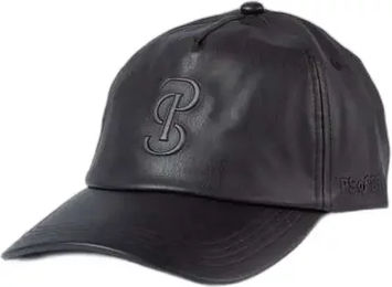 Produktbild von PS of Sweden Caitlyn Baseball Kappe aus Kunstleder Schwarz Unisex