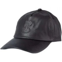 Produktbild von PS of Sweden Caitlyn Baseball Kappe aus Kunstleder Schwarz Unisex