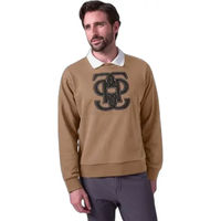 Produktbild von PS of Sweden Carl Monogram Pullover aus Bio-Baumwolle für Herren in Braun und Beige Größe M