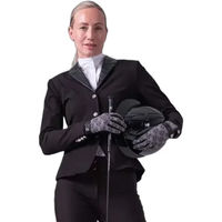 Produktbild von PS of Sweden Carol Croco Turnierjacke Damen Schwarz Leder Größe S