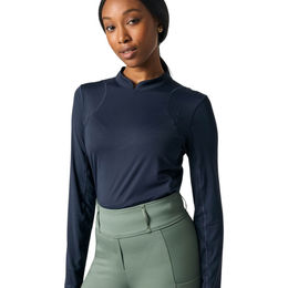 PS of Sweden Claire Airflow Langarm-Reitshirt für Damen in Navy Blau Größe L – Bild 1 von 4