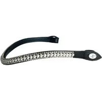 Produktbild von PS of Sweden Classic Stirnband für Pferde aus Leder in Schwarz oder Weiß