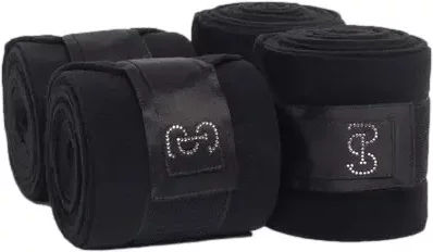 Produktbild von PS of Sweden Crystal Polobänder für Pferde aus Polyester in Schwarz