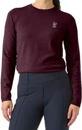 Produktbild von PS of Sweden Damen Pullover mit Rundhalsausschnitt aus Wolle in Lila Größe L