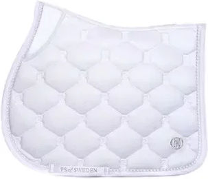 Produktbild von PS of Sweden Dressur Schabracke Stardust Pearl Weiß Silber