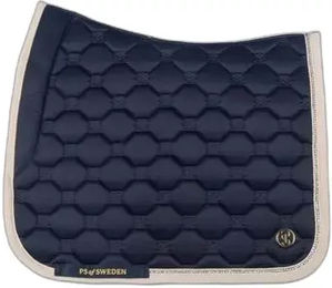 Produktbild von PS of Sweden Dressursattelunterlage Vintage Monogram Blau für Pferde