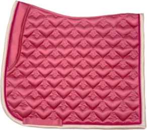 PS of Sweden Dressurschabracke Heart Rosa Full – Bild 1 von 2