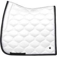 Produktbild von PS of Sweden Dressurschabracke Signature Weiß-Schwarz für Warmblut