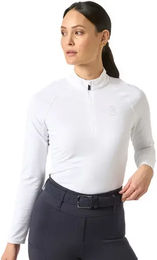 Produktbild von PS of Sweden Evelina Crystal Reitshirt Damen Weiß Polyamid Größe M