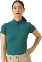 Produktbild von PS of Sweden Everly Quote Reiter Baselayer Damen mit 1/2 Reißverschluss Grün Größe L