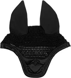 Produktbild von PS of Sweden Fliegenhaube Quilted Heart Schwarz für Vollblut