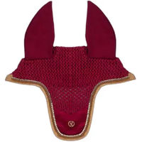 Produktbild von PS of Sweden Fliegenhaube Vintage Monogram Ear in Rot für Vollblut Pferde