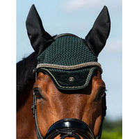 Produktbild von PS of Sweden Fliegenmütze Samt Monogram HW 2024 Midnight Green / Cob