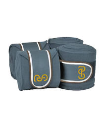 PS of Sweden Gamaschen aus Fleece für Warmblut in Blau – Bild 1 von 2