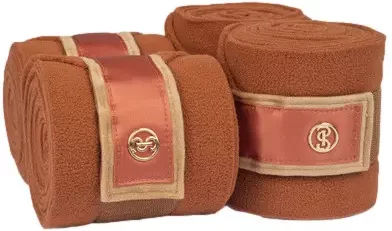 Produktbild von PS of Sweden Gamaschen Fleece Vintage Monogram Braun
