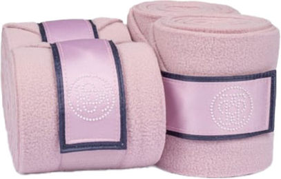 Produktbild von PS of Sweden Gamaschen Fleecebandagen Pearl Monogram in Lila und Rosa