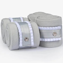 Produktbild von PS of Sweden Gamaschen Ice Grey mit Ruffle Pearl für Warmblut Pferde