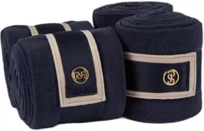Produktbild von PS of Sweden Gamaschen Vintage Monogram Blau mit Fleece-Futter