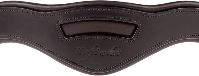 PS of Sweden Genickstück Snaffle Relief aus Leder für Ponys in Braun – Bild 1 von 1