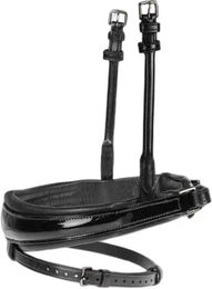 Produktbild von PS of Sweden GP Lacquered Kombiniertes Reithalfter für Pferde aus Leder in Schwarz Größe M