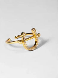 Produktbild von PS of Sweden Hufeisen-Ring aus Metall in Gold oder Silber