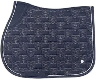 Produktbild von PS of Sweden Jeans-Springpferdedecke Monogram Blau aus Baumwolle