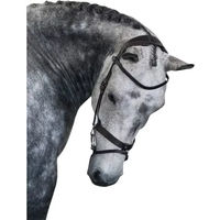 Produktbild von PS of Sweden London Trense aus Leder in Schwarz für Vollblut