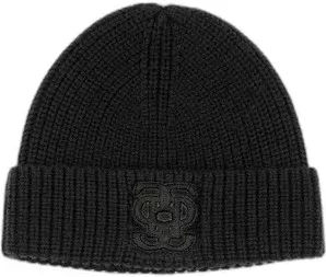 PS of Sweden Lou Felt Monogram Mütze aus Wolle Schwarz – Bild 1 von 1