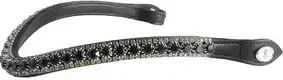 PS of Sweden Luxe Jet Stirnband für Pferde aus Leder in Schwarz – Bild 1 von 1