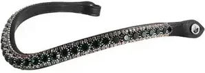 PS of Sweden Luxe Mystic Stirnband für Pferde in Schwarz aus Leder Größe XFull – Bild 1 von 1