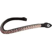 Produktbild von PS of Sweden Luxe Whipped Stirnband für Pferde aus Leder in Braun und Rosa