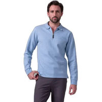 Produktbild von PS of Sweden Oliver Reitshirt mit langen Ärmeln für Herren in Blau Größe L