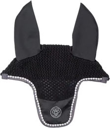 Produktbild von PS of Sweden Pearl Monogram Kurzhauben für Pferde Schwarz