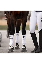 PS of Sweden Polos Signatur Gamaschen Weiß aus Baumwolle – Bild 1 von 2