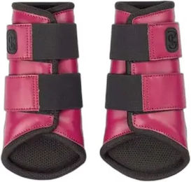 PS of Sweden Premium Gamaschen aus Mesh und Kunstleder für Pferde Vollblut Rosa – Bild 1 von 3