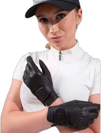 PS of Sweden Reithandschuhe aus Leder für Damen in Schwarz oder Braun Größe 8,5 – Bild 1 von 5