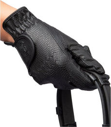 PS of Sweden Reithandschuhe Grip aus Kunstleder Schwarz Unisex Ganzjährig – Bild 1 von 4