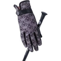 Produktbild von PS of Sweden Reithandschuhe Monogram aus Leder für Damen in Schwarz und Grau