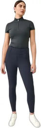 PS of Sweden Reitleggings Katja Damen mit Knie Grip in Schwarz und Blau – Bild 1 von 4