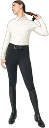 PS of Sweden Reitleggings Katja Damen mit Knie Grip Schwarz XS – Bild 1 von 4