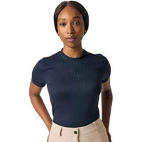 Produktbild von PS of Sweden Reitshirt Courtney Striped Mesh Damen Blau Größe L