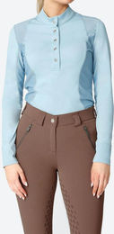 PS of Sweden Reitshirt Damen Langarm Cecile FS 2022 Stone Blue XL – Bild 1 von 1